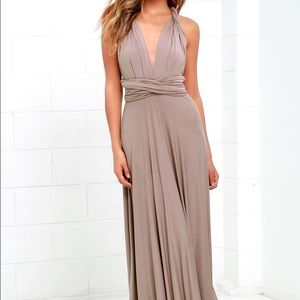 Taupe Infinity Dress